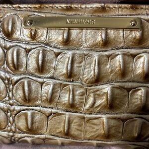 Brahmin Gold Crocodile Embossed Women's Ady Wallet